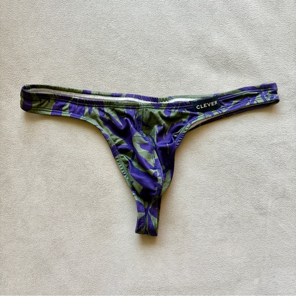 Clever Blue/Green Men’s Thong - Picture 8 of 9